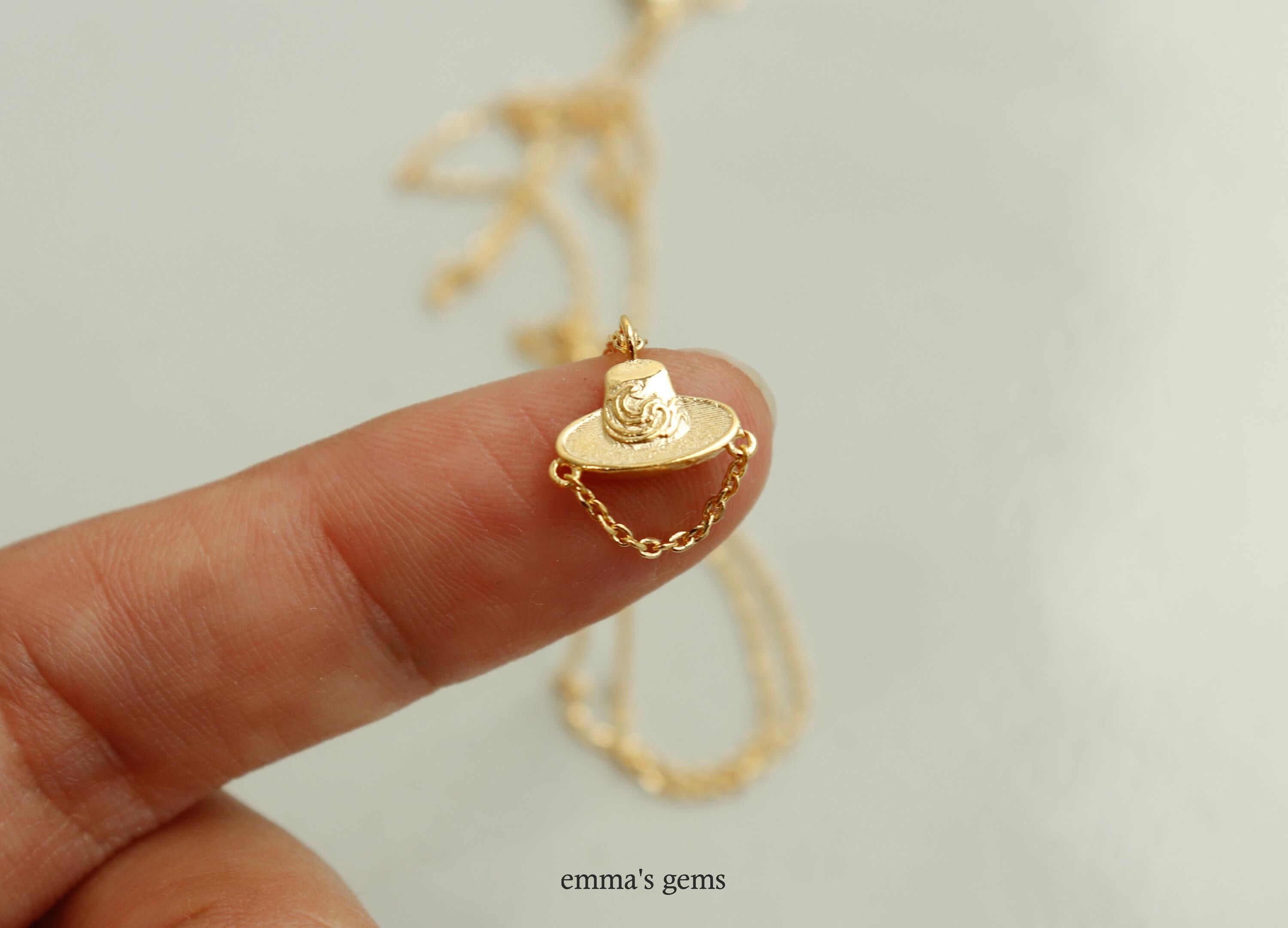 Tribute to Saja Boys, Dainty Korean Gat Charm, Traditional Korean Scholar Hat Necklace