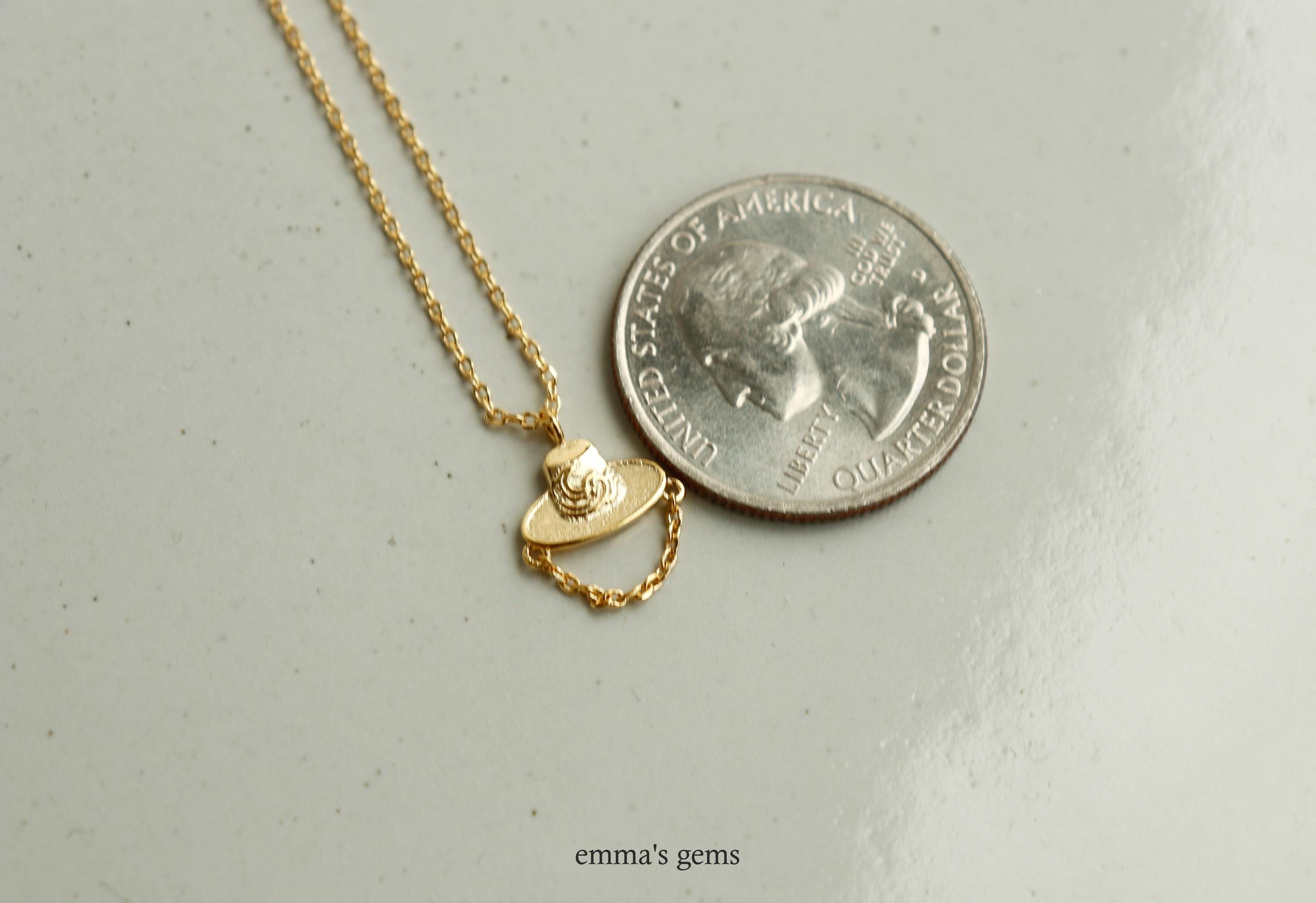 Tribute to Saja Boys, Dainty Korean Gat Charm, Traditional Korean Scholar Hat Necklace