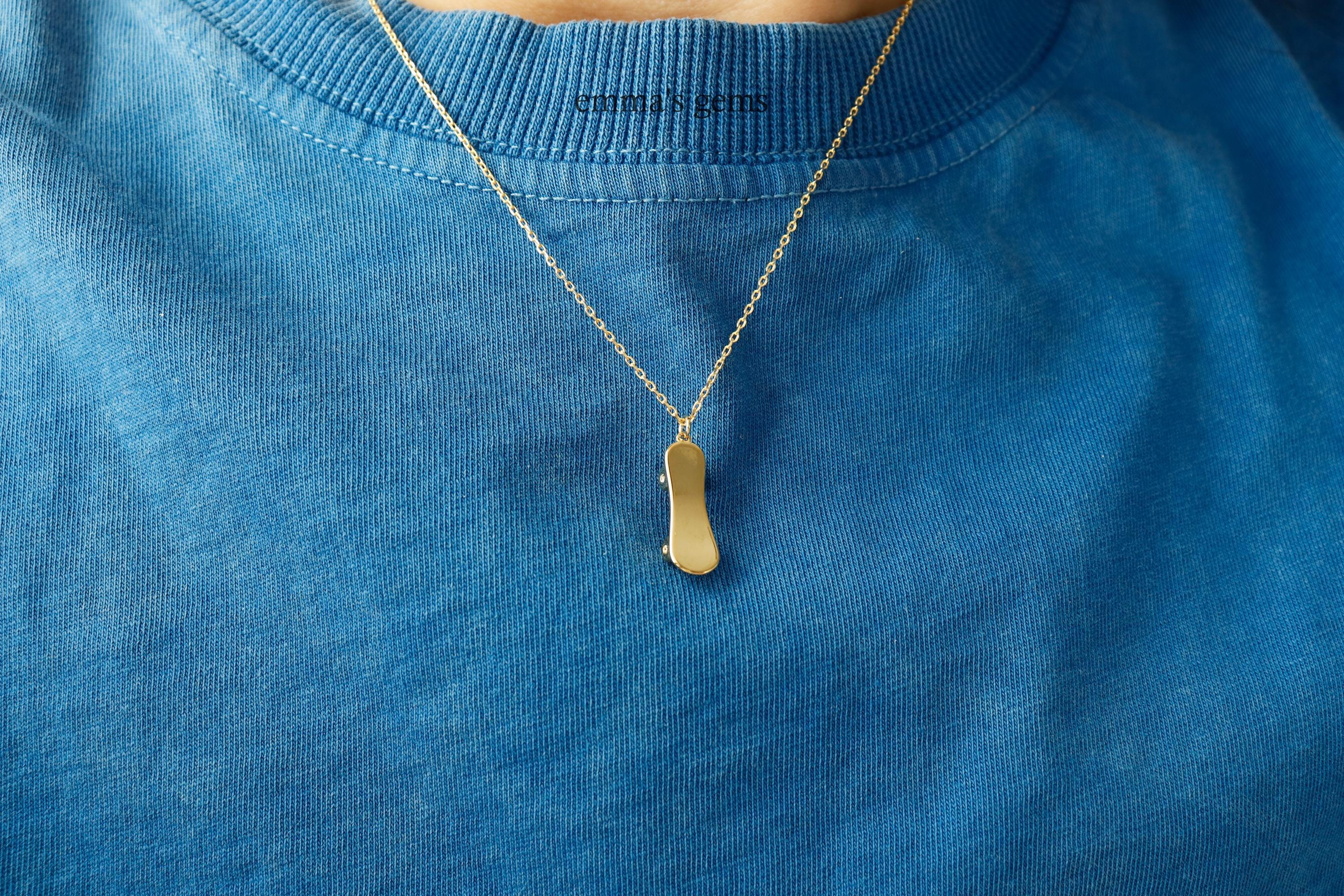 Emma's Gems Dainty Skater Charm Necklace