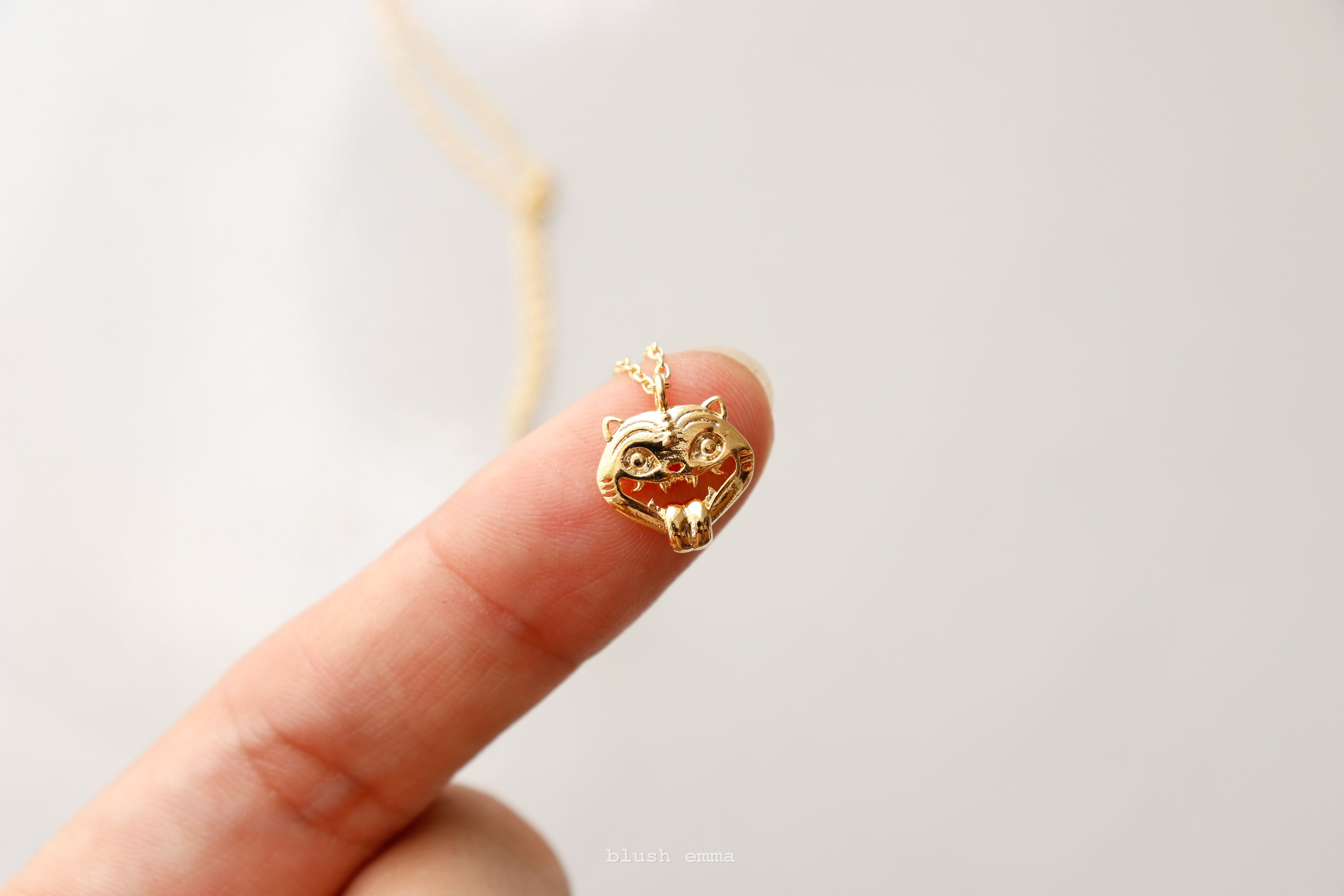 Kpop Korean Folk Hojak-do Tiger Necklace, Derpy, Demon Hunter Cosplay Charm Pendant