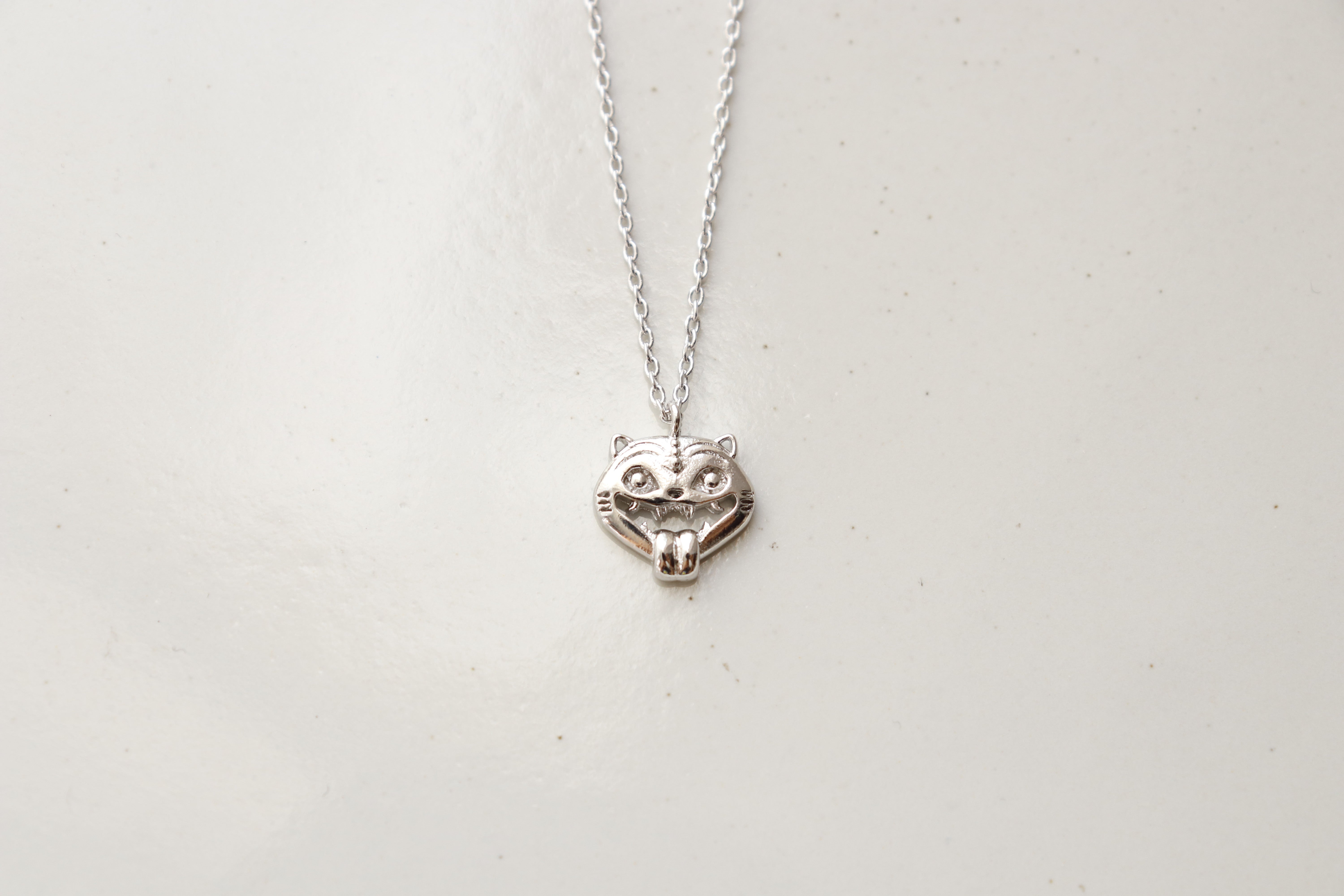 Korean Folk Hojak-do Tiger Necklace