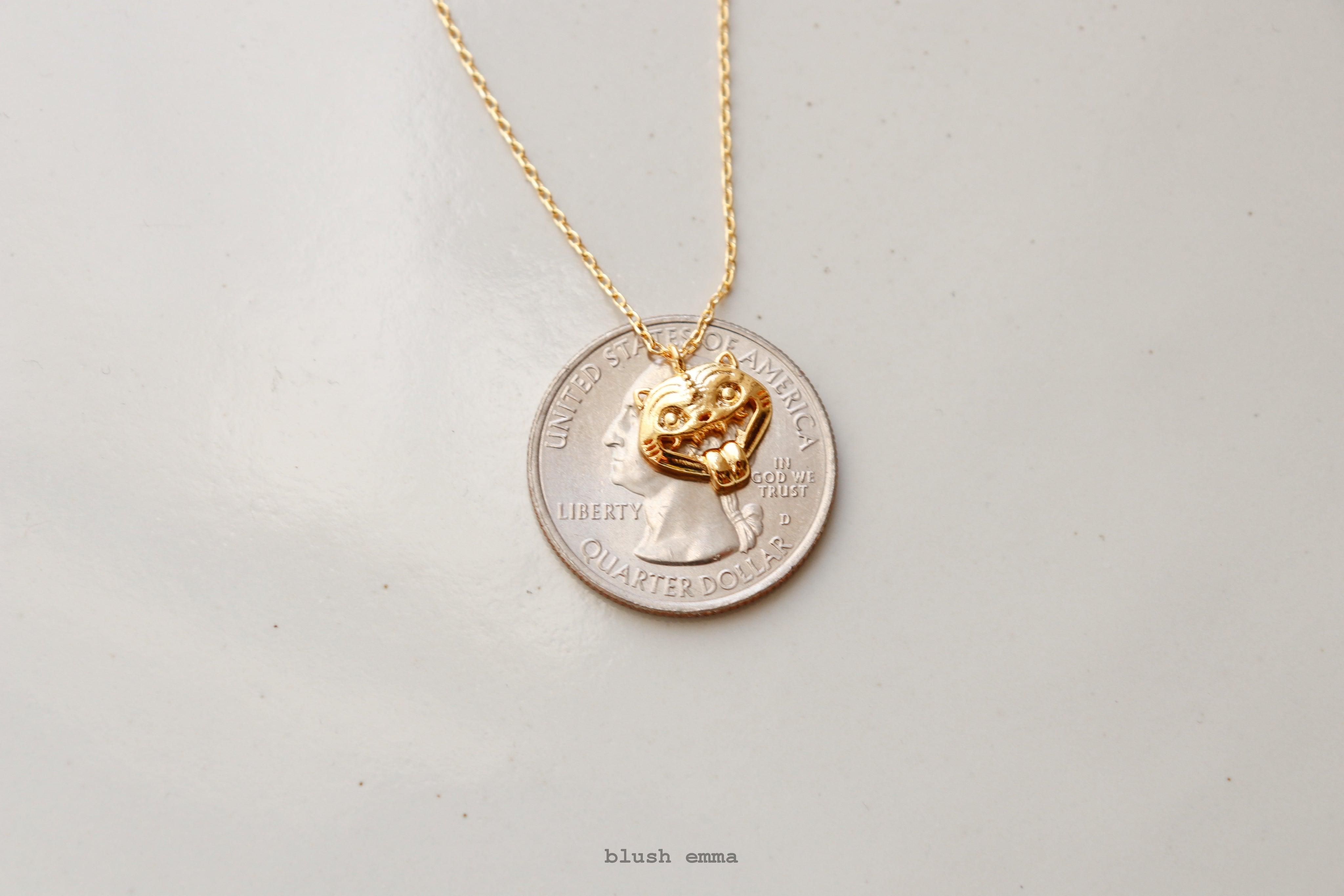 Kpop Korean Folk Hojak-do Tiger Necklace, Derpy, Demon Hunter Cosplay Charm Pendant